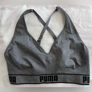 PUMA Women's Gray Sports Bra